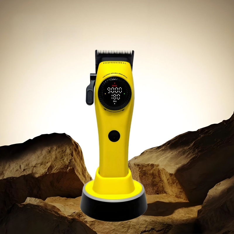 Κουρευτική μηχανή μαλλιών με brushless κινητήρα, λεπίδα από κράμα τιτάνιου, λεπίδα με 21 βαθμίδες με βαθμιαίο taper, 9000 RPM, ενσωματωμένη μπαταρία 2000–4000mAh