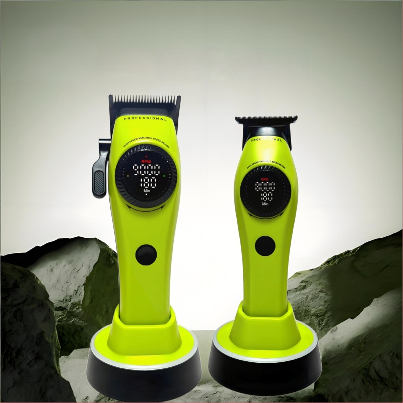 Κουρευτική μηχανή μαλλιών με brushless κινητήρα, λεπίδα από κράμα τιτάνιου, λεπίδα με 21 βαθμίδες με βαθμιαίο taper, 9000 RPM, ενσωματωμένη μπαταρία 2000–4000mAh