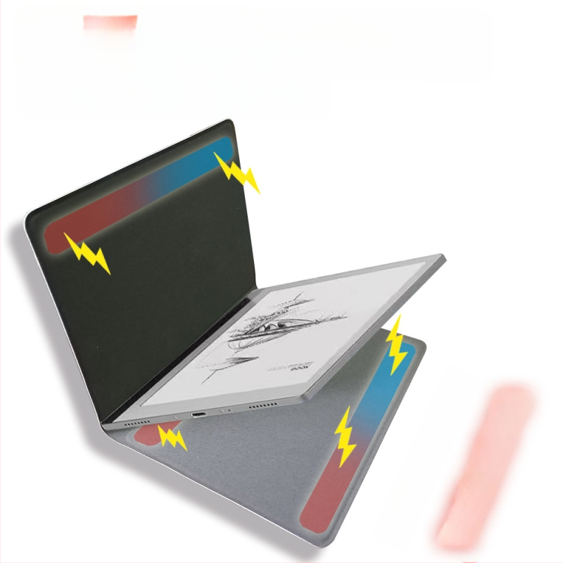 Boox Leaf 5 és Leaf 3 védőtok mágneses zárással, mikroszálas bőrrel, flip-top, üzleti stílus