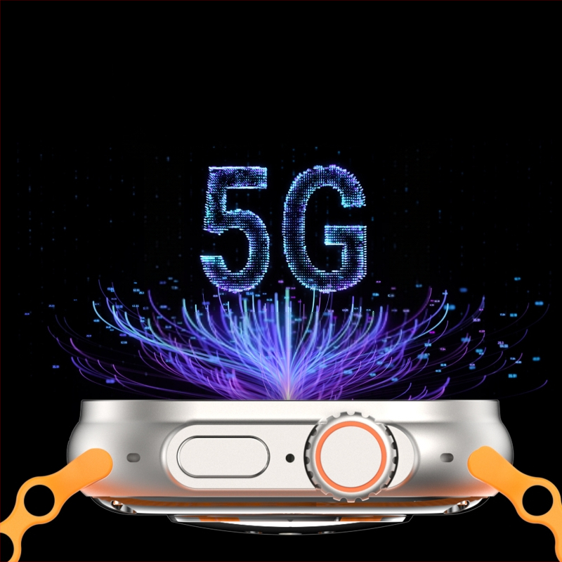 Έξυπνο ρολόι με αναγνώριση δακτυλικού αποτυπώματος, θύρα SIM, οθόνη AMOLED, ανίχνευση οξυγόνου αίματος, αδιάβροχο