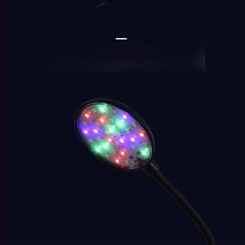 LED rasvjeta za akvarij s punim spektrom, vodootporna i poboljšava boje, trobojno podešavanje boja, mini lampa za rast algi za slatkovodne biljke