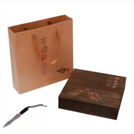 Ξύλινο κουτί τσαγιού με συρταρωτό, πολυεπίπεδο δίσκο τσαγιού, χωρητικότητα 18 L, μοντέλο 121, σετ 12 τεμαχίων