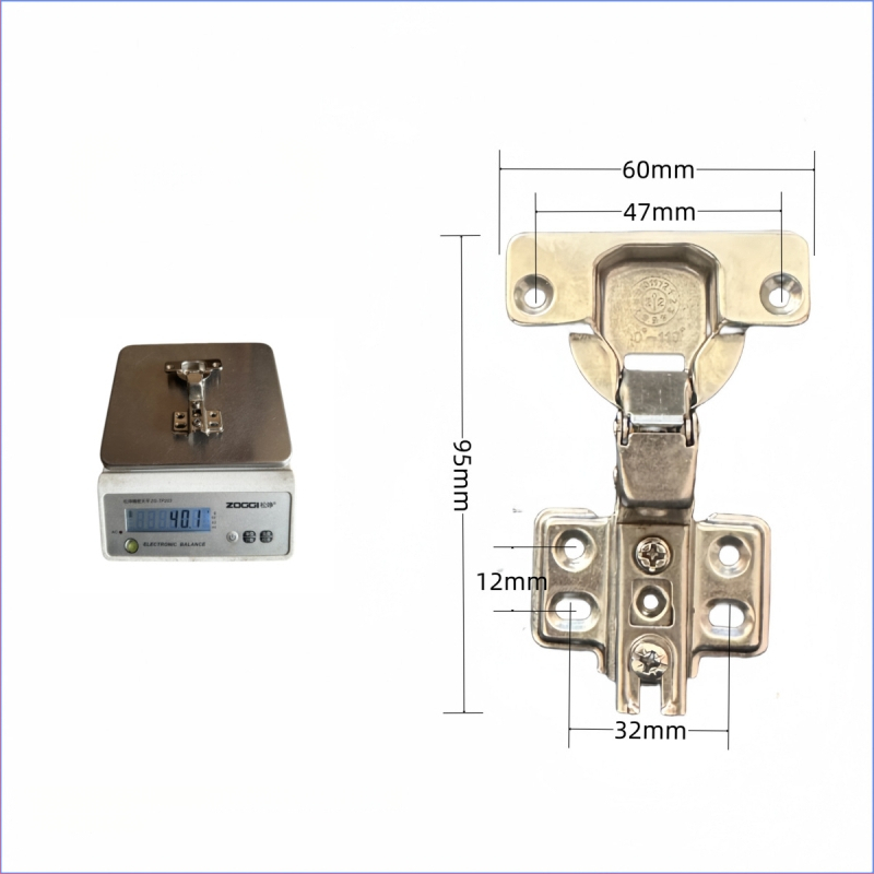 Υδραυλικός μεντεσές ντουλαπιού 161261, χάλυβας ψυχρής έλασης, 42–45 g, για έπιπλα
