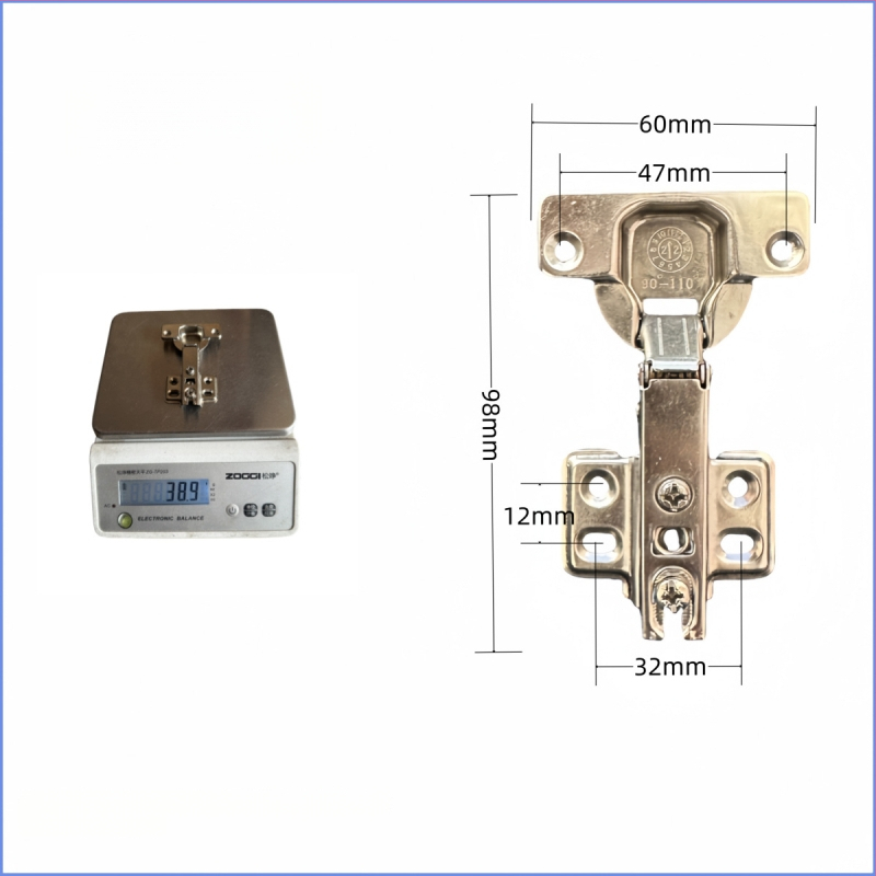 Υδραυλικός μεντεσές ντουλαπιού 161261, χάλυβας ψυχρής έλασης, 42–45 g, για έπιπλα