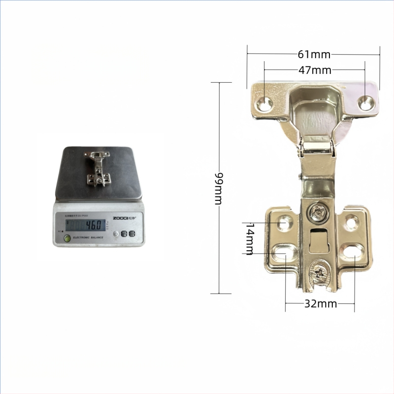 Υδραυλικός μεντεσές ντουλαπιού 161261, χάλυβας ψυχρής έλασης, 42–45 g, για έπιπλα