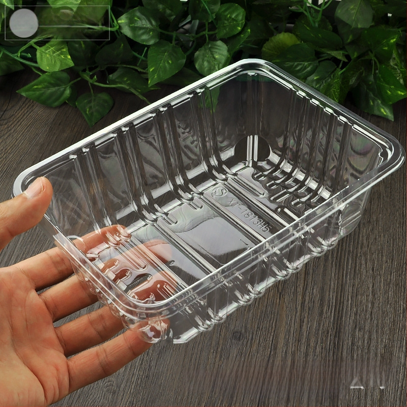 Еднократна PET плодова кутия без капак, модел 1813, PET материал, дебелина на стената 0.3 мм, вътрешен диаметър 120 мм