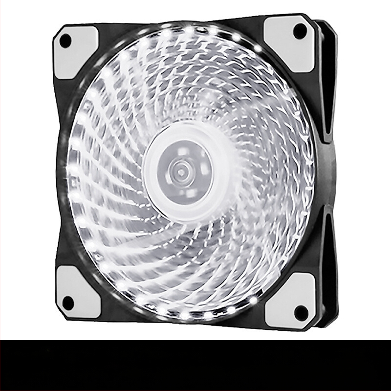 Ανεμιστήρας ψύξης για θήκη PC με LED φωτισμό, υδραυλικό ρουλεμάν, 1200 RPM, θόρυβος 22 dBA, διάρκεια ζωής 30.000 ωρών