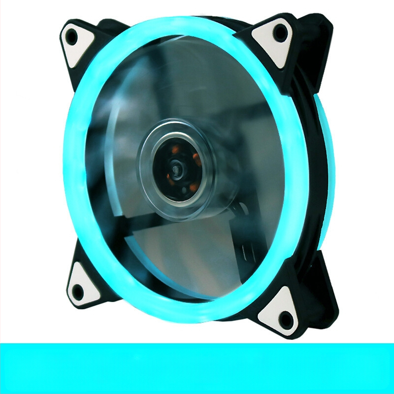 Ανεμιστήρας ψύξης για θήκη PC με LED φωτισμό, υδραυλικό ρουλεμάν, 1200 RPM, θόρυβος 22 dBA, διάρκεια ζωής 30.000 ωρών