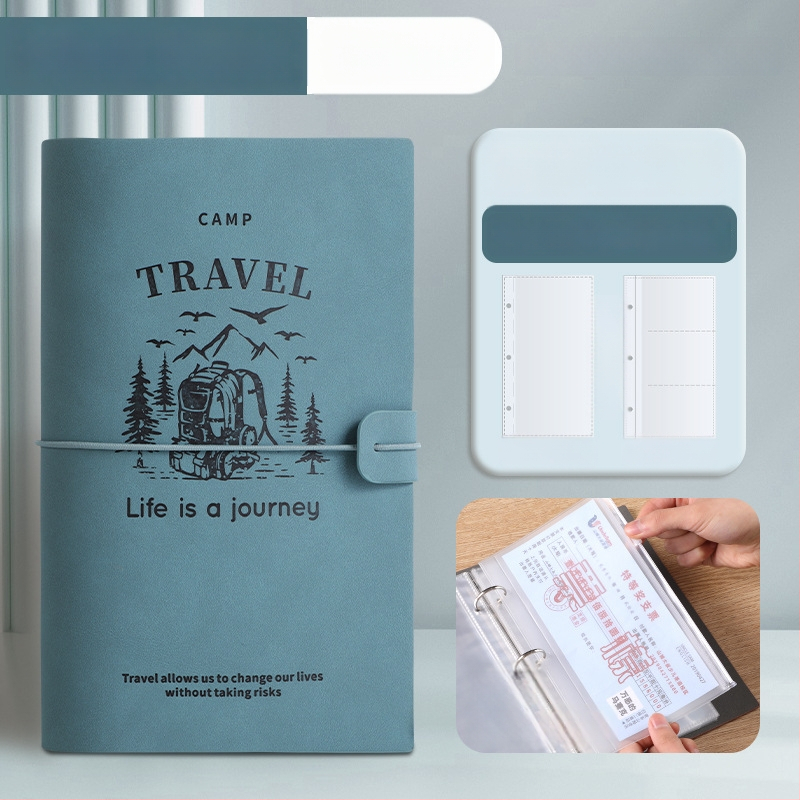 Bill Holder 1 - PU bőr, Többfunkciós befizetési bizonylat tartó, csipesz 232×154 mm, megfelelő papírméret 208×103 mm, testreszabás lehetséges