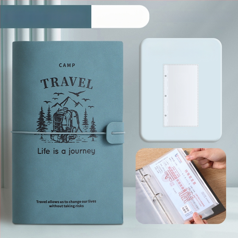 Bill Holder 1 - PU bőr, Többfunkciós befizetési bizonylat tartó, csipesz 232×154 mm, megfelelő papírméret 208×103 mm, testreszabás lehetséges