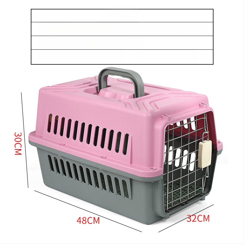 Cutie transport animale PP pentru pisici, câini și iepuri — transport portabil pentru animale, capacitate 1, greutate acceptată 5–7 kg, duritate medie