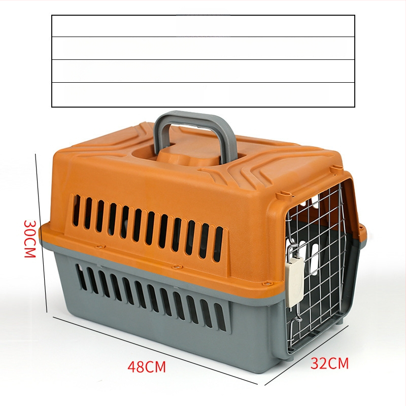 Cutie transport animale PP pentru pisici, câini și iepuri — transport portabil pentru animale, capacitate 1, greutate acceptată 5–7 kg, duritate medie
