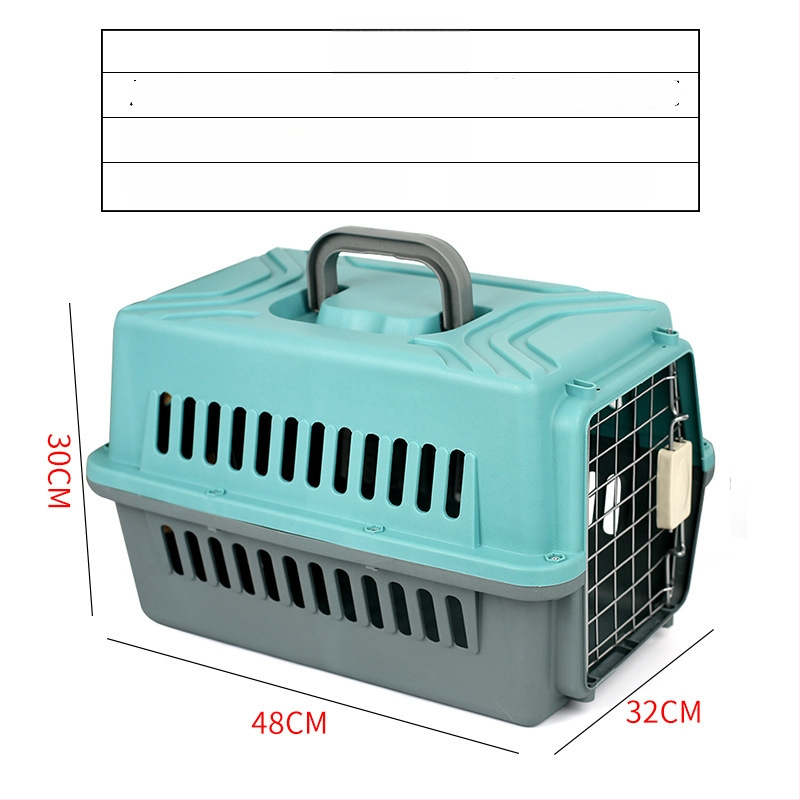Cutie transport animale PP pentru pisici, câini și iepuri — transport portabil pentru animale, capacitate 1, greutate acceptată 5–7 kg, duritate medie