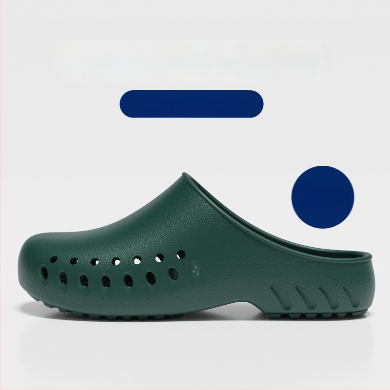 Παντόφλες χειρουργείου για αίθουσα, EVA επάνω μέρος και σόλα, αντιολισθητικά ιατρικά σανδάλια, κλειστό δάχτυλο, κλείσιμο τύπου Kick