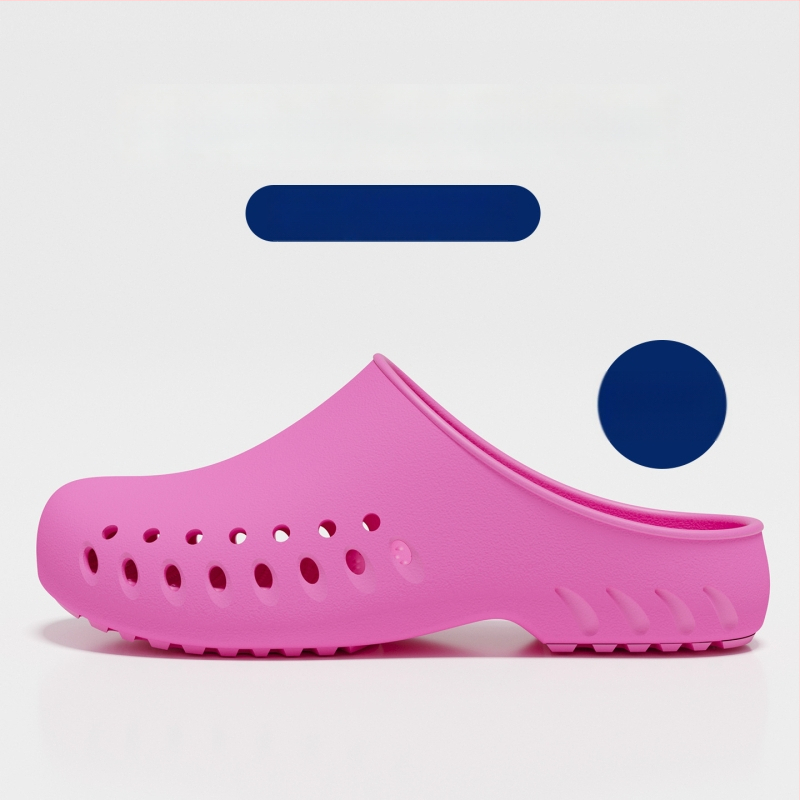 Παντόφλες χειρουργείου για αίθουσα, EVA επάνω μέρος και σόλα, αντιολισθητικά ιατρικά σανδάλια, κλειστό δάχτυλο, κλείσιμο τύπου Kick