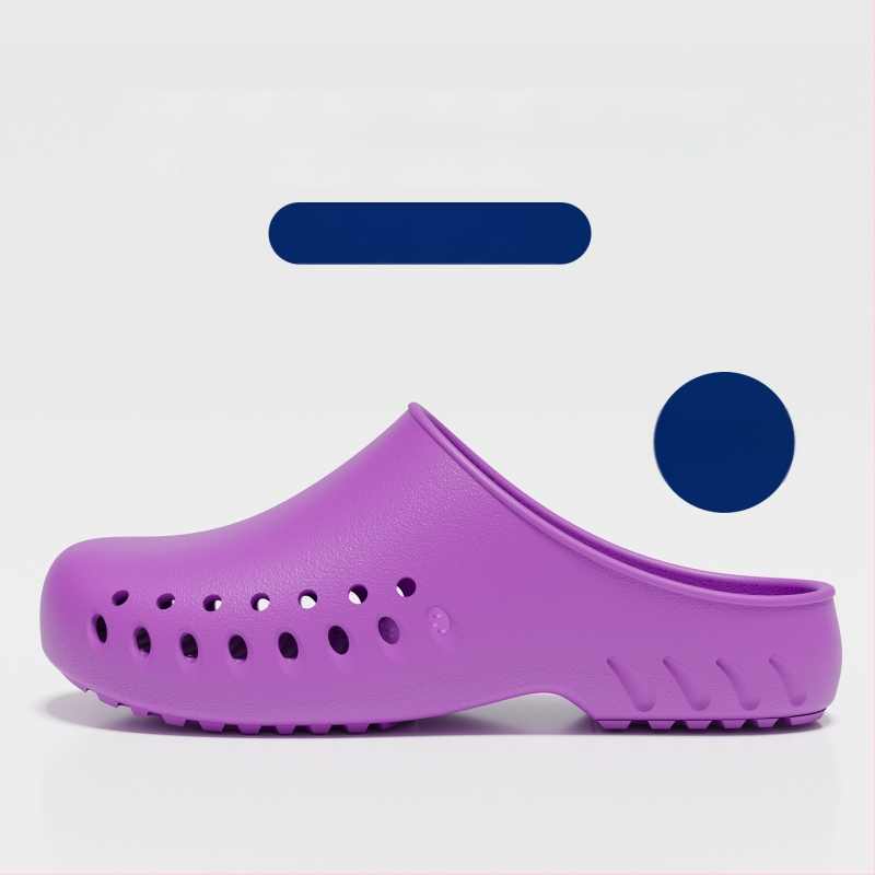 Παντόφλες χειρουργείου για αίθουσα, EVA επάνω μέρος και σόλα, αντιολισθητικά ιατρικά σανδάλια, κλειστό δάχτυλο, κλείσιμο τύπου Kick