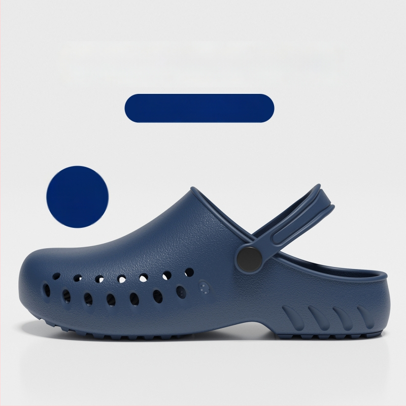 Παντόφλες χειρουργείου για αίθουσα, EVA επάνω μέρος και σόλα, αντιολισθητικά ιατρικά σανδάλια, κλειστό δάχτυλο, κλείσιμο τύπου Kick