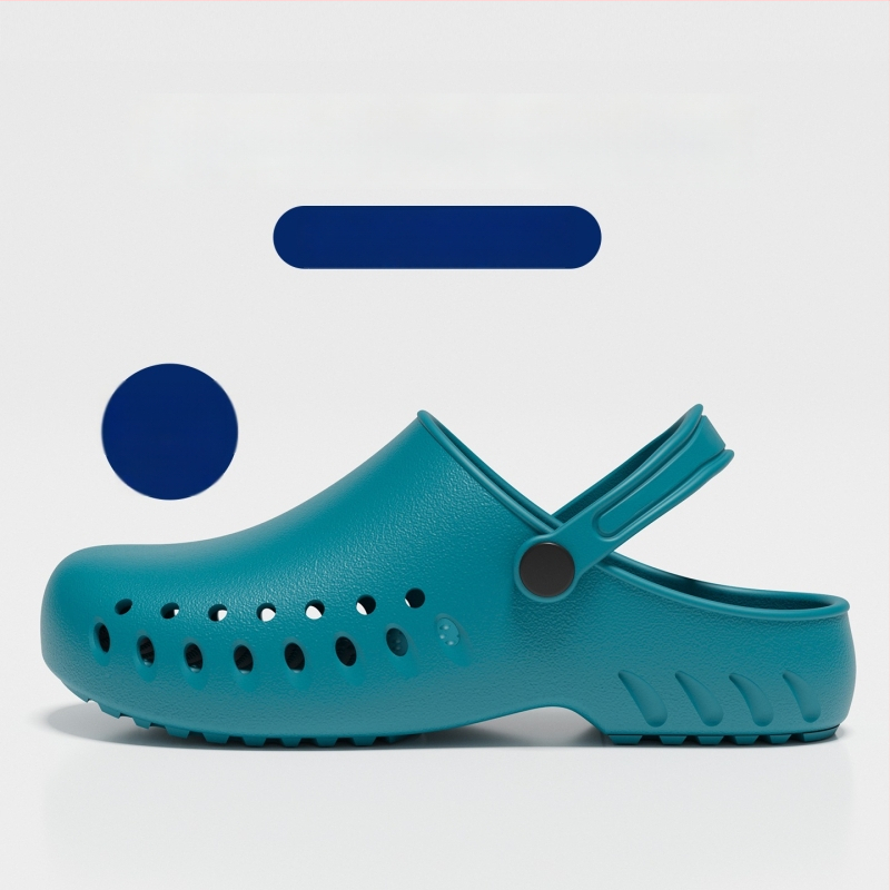 Παντόφλες χειρουργείου για αίθουσα, EVA επάνω μέρος και σόλα, αντιολισθητικά ιατρικά σανδάλια, κλειστό δάχτυλο, κλείσιμο τύπου Kick