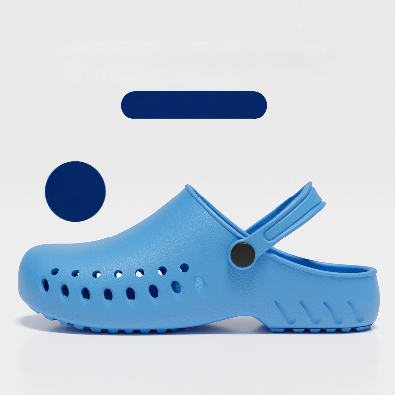 Παντόφλες χειρουργείου για αίθουσα, EVA επάνω μέρος και σόλα, αντιολισθητικά ιατρικά σανδάλια, κλειστό δάχτυλο, κλείσιμο τύπου Kick