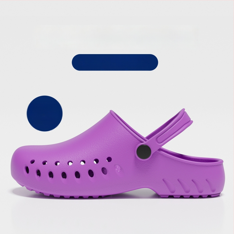 Παντόφλες χειρουργείου για αίθουσα, EVA επάνω μέρος και σόλα, αντιολισθητικά ιατρικά σανδάλια, κλειστό δάχτυλο, κλείσιμο τύπου Kick