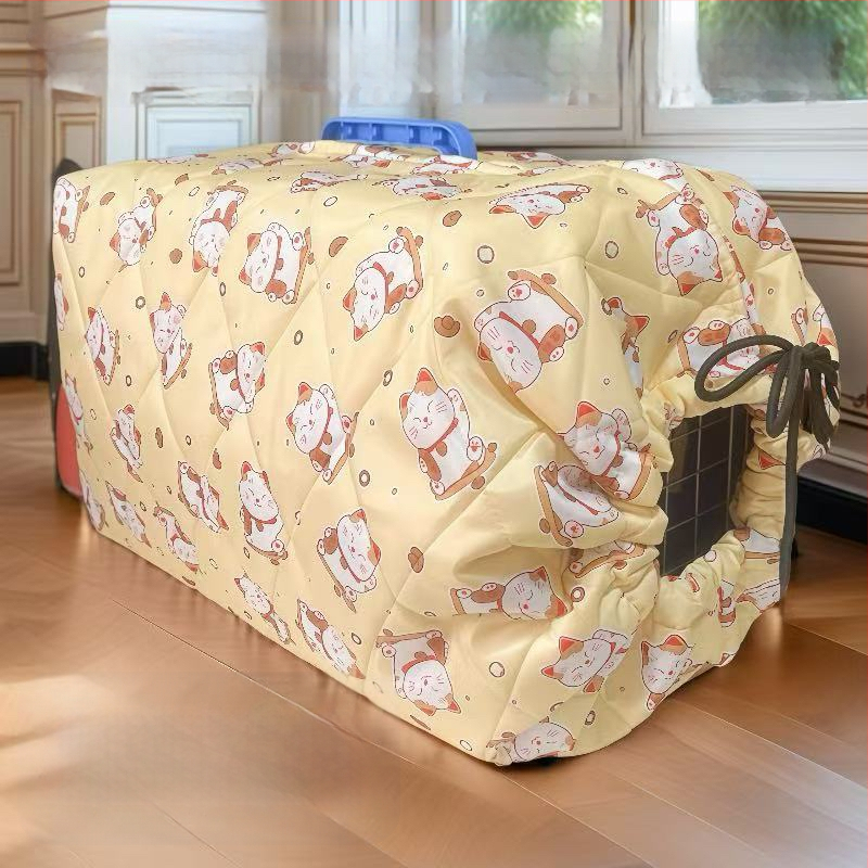 Geantă pentru animale de companie, acoperire termică de iarnă, anti-vânt, portabilă, din pânză (Material: pânză; Grad de rigiditate: moale; Categoria: geantă pentru animale)