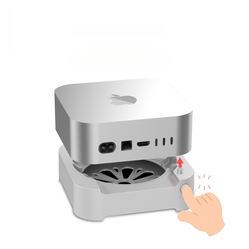 Mac Mini M4 állvány — porálló, hatékony hőelvezetés, poreltávolítás, hordozható