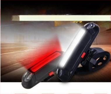 Yating USB reîncărcabilă lumină spate pentru bicicletă, pentru biciclete de munte, cu LED avertizor