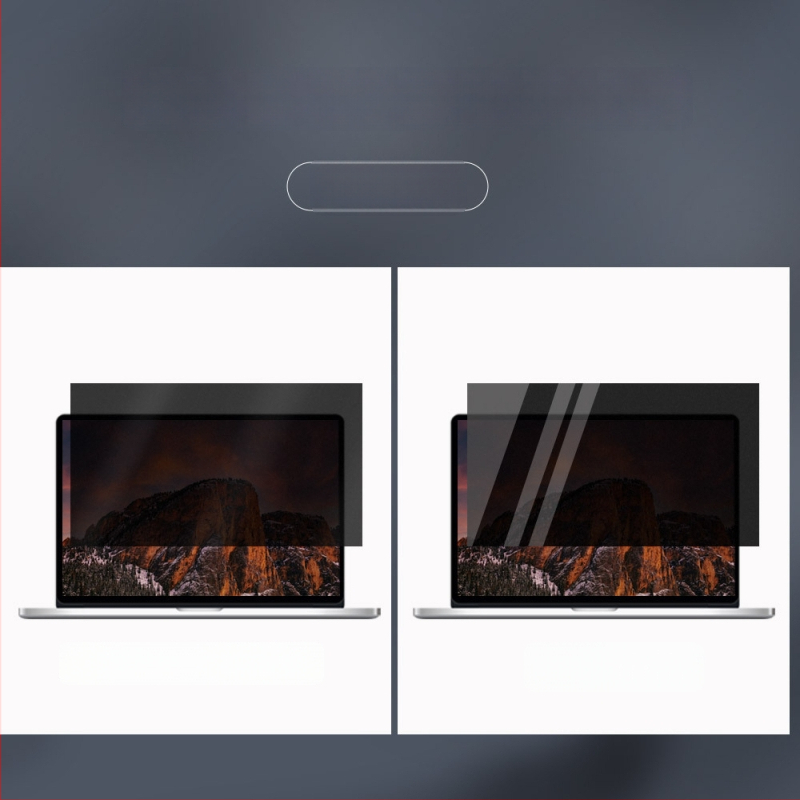 Adatvédelmi képernyővédő laptophoz és asztali számítógépekhez – Anti-Spy, Anti-kék fény, PET réteg, Kompatibilis Apple, Lenovo, HP, Huawei, Acer, LG