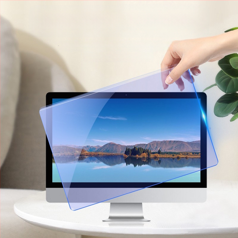 Viseći akrilni štit protiv plavog svjetla za računalni monitor, bez instalacije, zaštitni film za oči