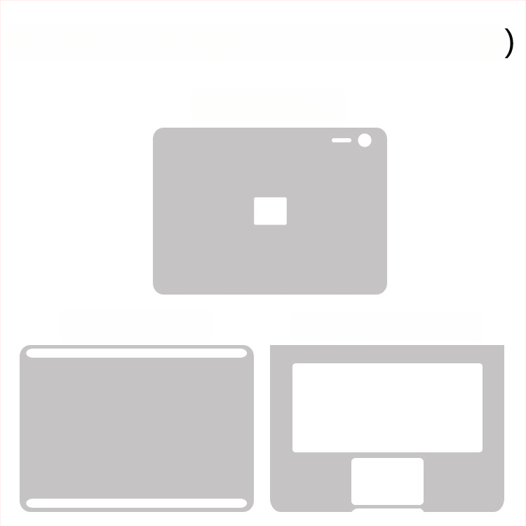 Film de protecție pentru carcasa Microsoft Surface Laptop 6/7 (Material: PVC; Model: surface laptop6/7; Tip film: shell film; Metodă de prelucrare: Machining; Proprietăți ale filmului: impermeabil, rezistent la zgârieturi, antiamprentă)