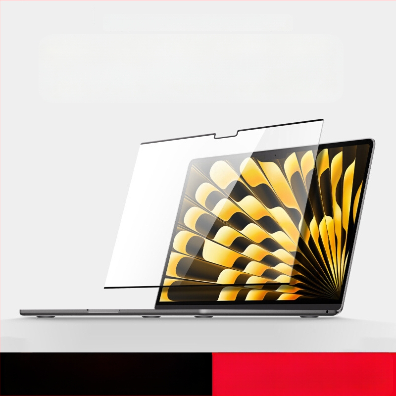 MacBook mágneses képernyővédő film, PET anyag német importtal, gépi megmunkálás, szerszámkészlet a csomagban, kompatibil MacBookkal