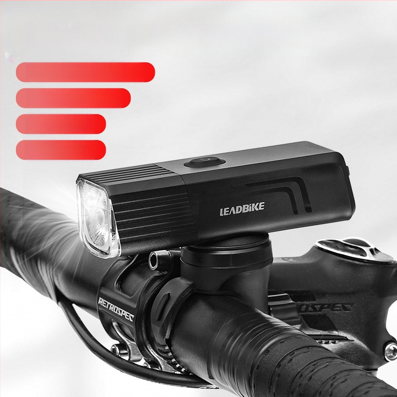 Leadbike LD88 предна светлина за велосипеди за планински и шосейни велосипеди, с въртяща се леща и възможност за монтаж