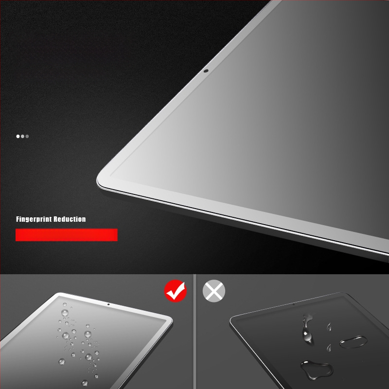Kaljeno staklo zaštita zaslona za iPad Pro 11 (2024), iPad Pro 12.9, iPad 10.2 s zakrivljenim rubom iPad Air 6 – mat završna površina, HD jasnoća, otporna na otiske prstiju, otpornost na padove, potpuno pokrivanje, prednja zaštita