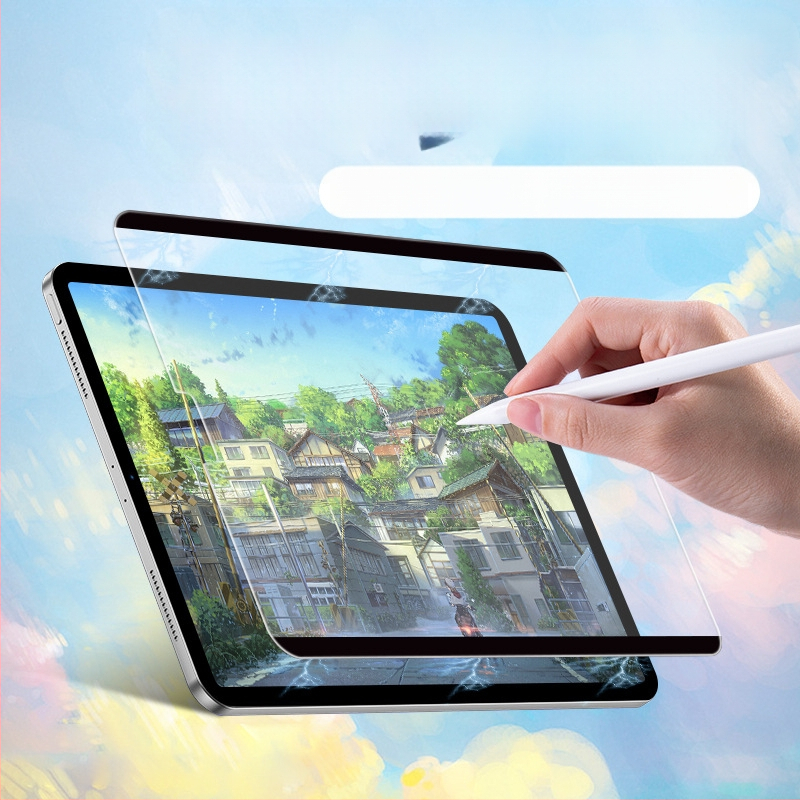 Προστατευτικό οθόνης μπροστινού για iPad – ματ φιλμ, αντι-δακτυλικά αποτυπώματα, μαγνητική σύνδεση, κατάλληλο για γραφή/ζωγραφική, συμβατό με iPad 9, Pro 11, Air 6