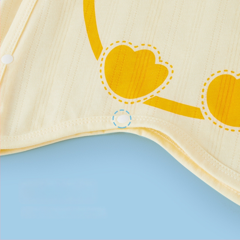 Παιδικό ολόσωμο βαμβακερό ρούχο ύπνου με μοτίβο ζωών σε καρτούν, μακριά μανίκια, unisex, για ηλικίες 1–3 ετών