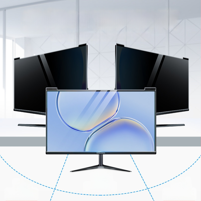 Számítógéphez tartó magánéletvédelmi képernyő függő rögzítéssel — Anti-Peep, kékfény-szűrő, asztali számítógép és laptop számára