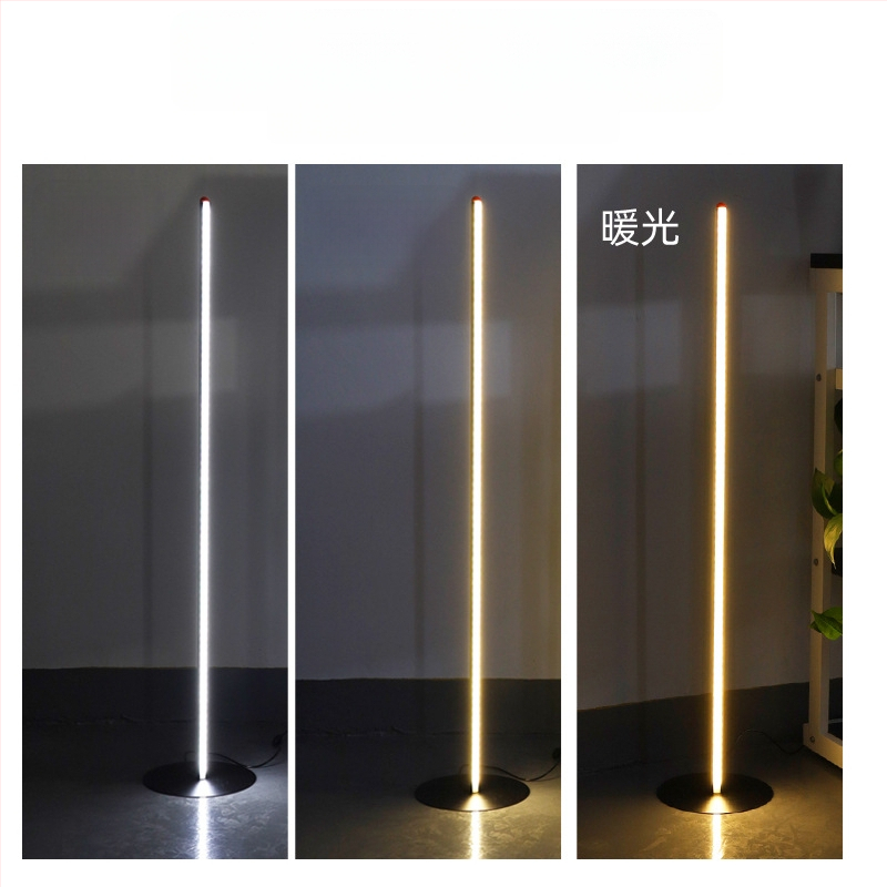 Állólámpa LED, nordikus minimalista design nappali vagy hálószoba számára, 50 LED, alumínium test, policarbonát árnyékoló, távirányító