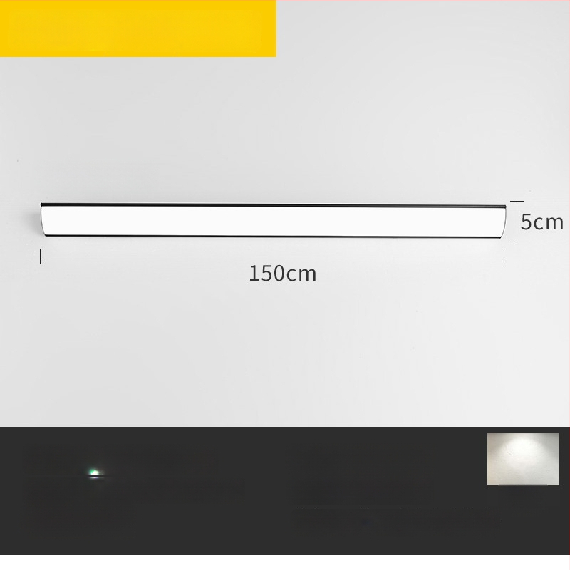 LED μακρύ τοίχου φωτιστικό, επιφανειακή τοποθέτηση σε δεξιά γωνία, τρίγωνος σχεδιασμός, PVC σκιά, 220V, βάση E40, συνδεδεμένο με Tmall Elf