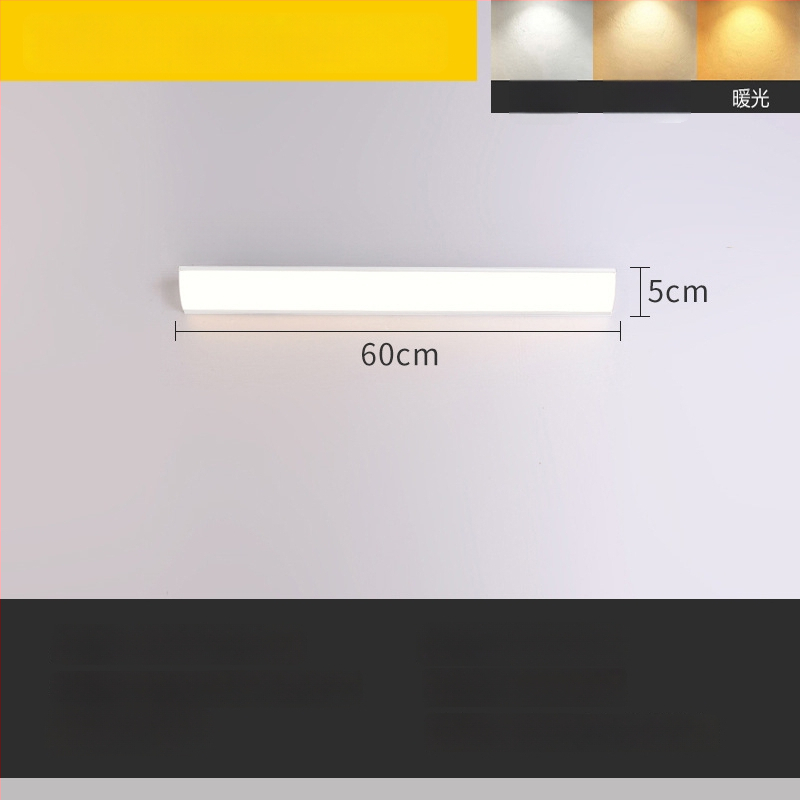 LED μακρύ τοίχου φωτιστικό, επιφανειακή τοποθέτηση σε δεξιά γωνία, τρίγωνος σχεδιασμός, PVC σκιά, 220V, βάση E40, συνδεδεμένο με Tmall Elf