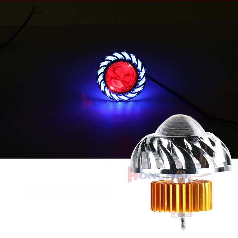 Ενσωματωμένο φανάρι μοτοσικλέτας με δαχτυλίδια αγγελικού και δαιμονικού ματιού, SMD LED, 12V, 11W, 1100LM, IP20