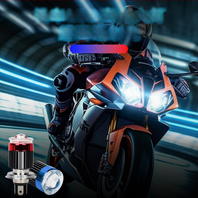 LED προβολέας μοτοσικλέτας, περίβλημα από αεροπορικό αλουμίνιο, 12V, LED πηγή φωτός, συγκεντρωτικός φακός, προστασία IP64