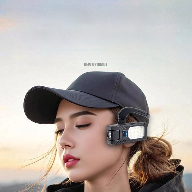 LED челна лампа със сензор, презареждаща се, 1500 mAh батерия, обхват на лъча 100-200 м, ABS корпус