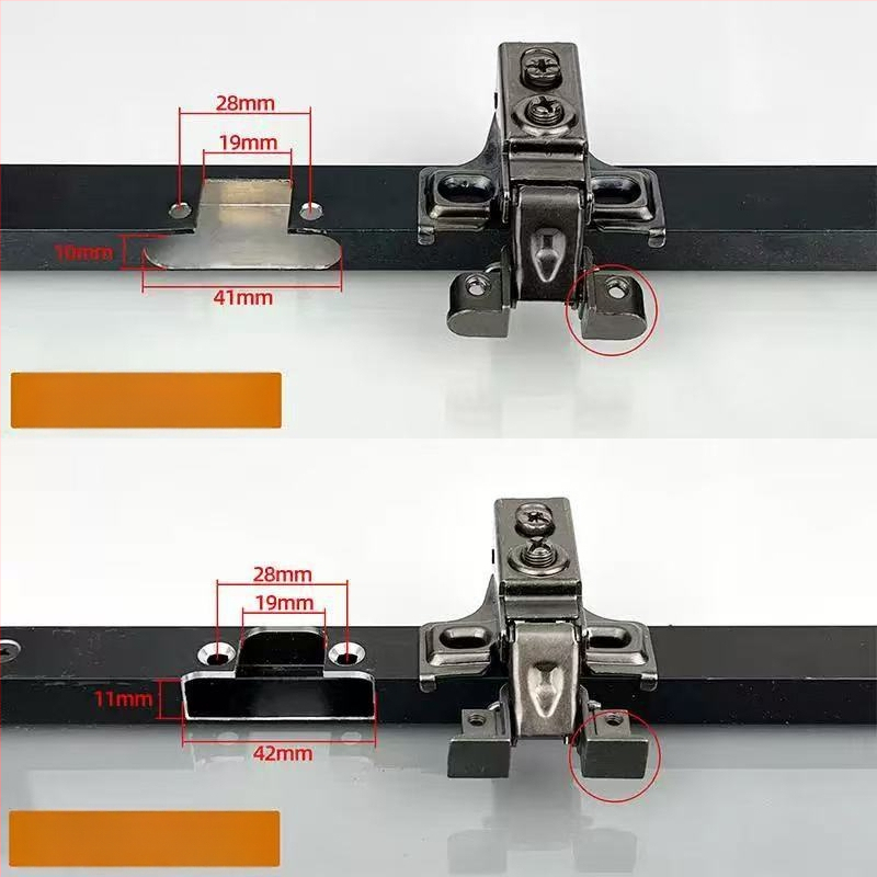 Μεντεσές πόρτας ντουλάπας – σιδερένιος, ηλεκτροχρωμιωμένος, πάχος 1 mm, Lingzhi