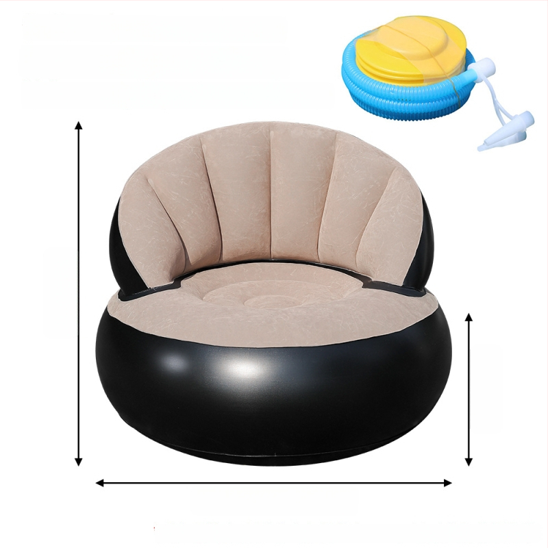 Φουσκωτός καναπές σε σχήμα μπάλας για ένα άτομο, bean bag, διπλώνεται και φορητός