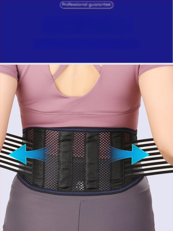 Prozračan pojas za podršku struka s čeličnom pločom, unisex, ljetni model, podrška struka