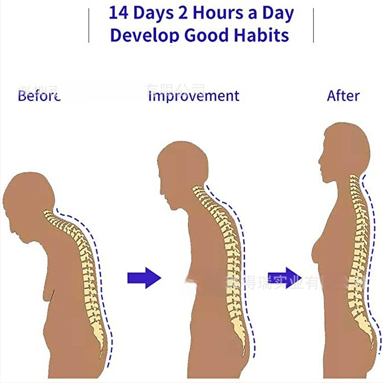 Коректор за стойка с опора за гръб и изправяне на гърдите; подпомага седалната поза; материали: сандвич-мрежеста тъкан, кадифе, неръждаема стоманена плоча, велкро; модел 11