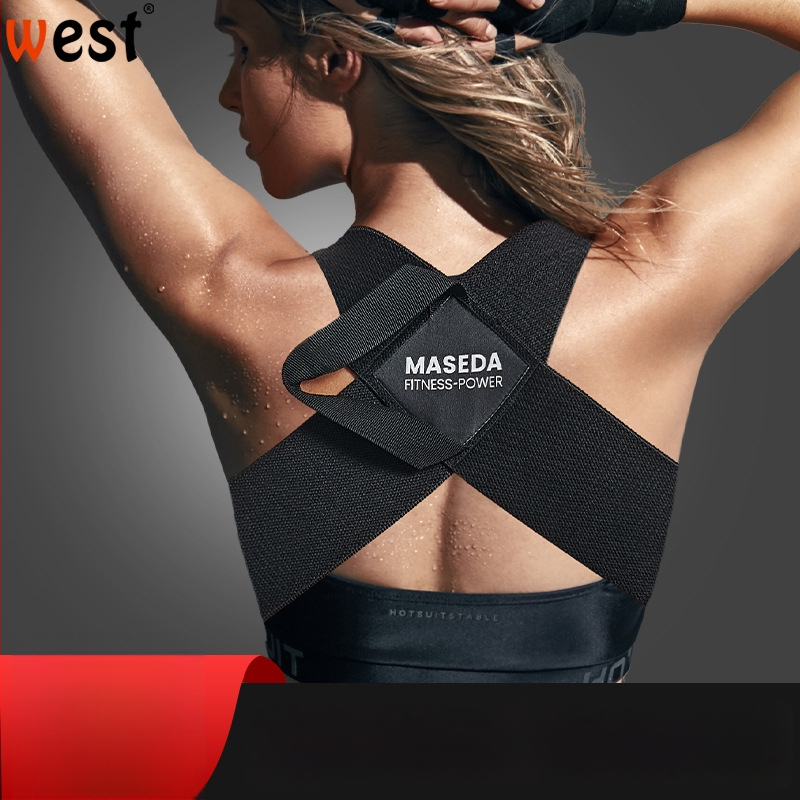 Banda de corecție a poziției umărului pentru împins la bancă și antrenamentele umerilor - West, fibră poliesterică, protecție pentru umeri, utilizare generală, potrivită pentru fotbal, etichetă privată licențiată