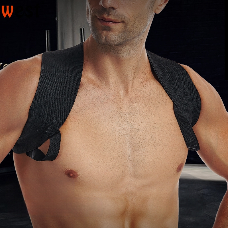 Banda de corecție a poziției umărului pentru împins la bancă și antrenamentele umerilor - West, fibră poliesterică, protecție pentru umeri, utilizare generală, potrivită pentru fotbal, etichetă privată licențiată