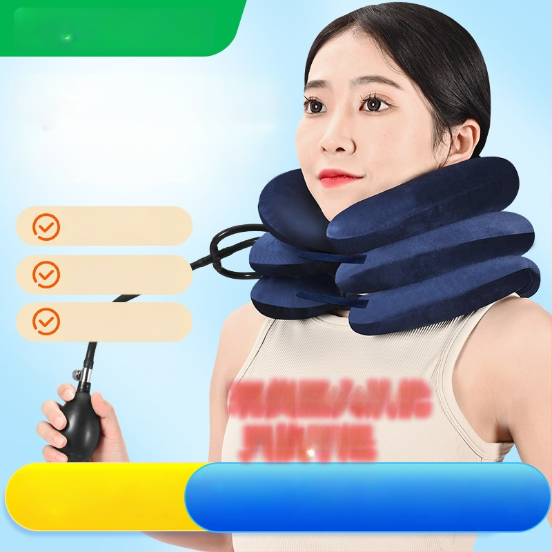 Τριών επιπέδων ορθωτική αυχένα με φουσκωτό μηχανισμό τραβήγματος, φορητή, unisex, μοντέλο C04