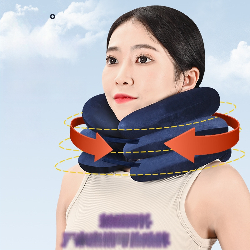 Τριών επιπέδων ορθωτική αυχένα με φουσκωτό μηχανισμό τραβήγματος, φορητή, unisex, μοντέλο C04